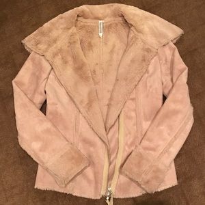 Faux Suede Jacket With Beautiful Details. Small.